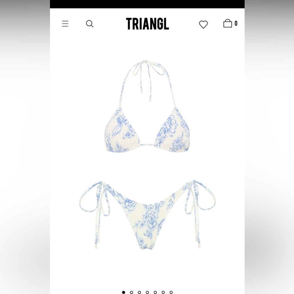 Triangl vinca indigo bikini, XXS